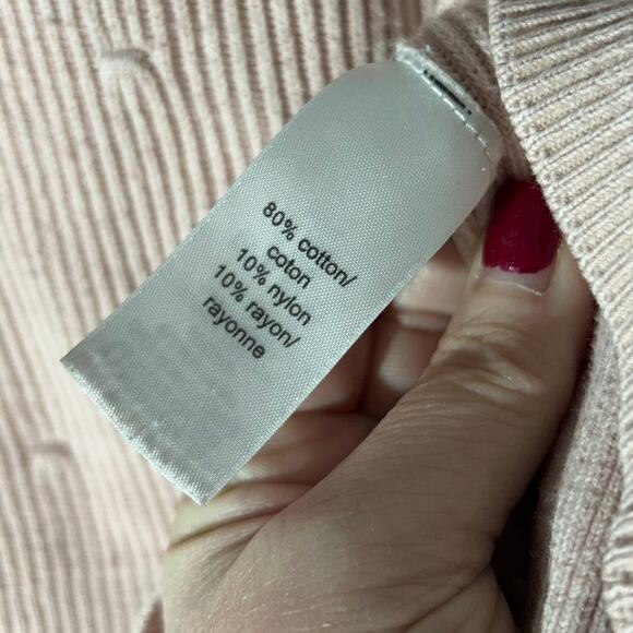 Maurices Pink Sweater Ribbed Puff Short Sleeve Casual Pull Over Top Size XL - Picture 3 of 7